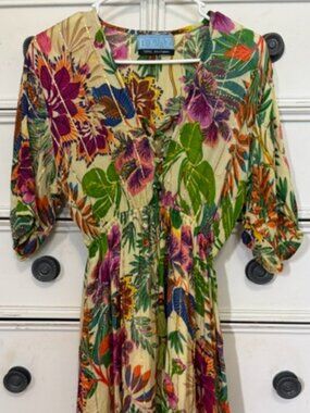 Topaz multicolored dress coverup size large